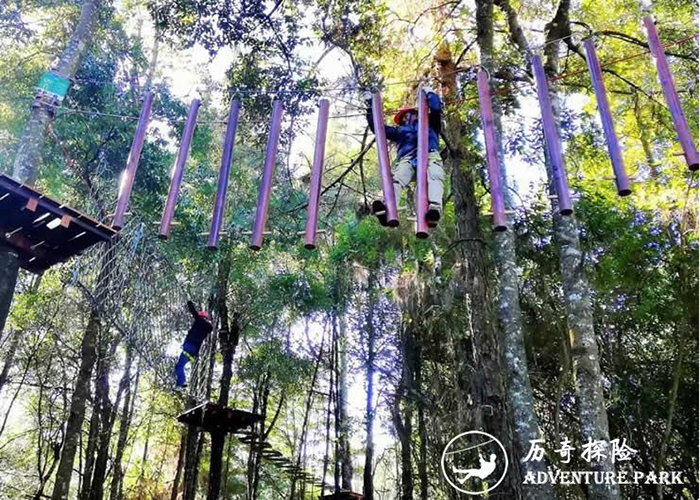 磨盘山国家森林公园丛林飞跃树攀林攀探险项目